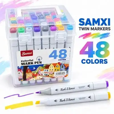 Samxi Twin Markers – 48 Colors