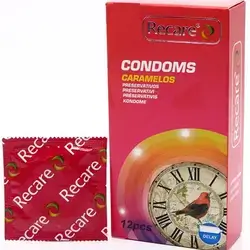 Recare Condoms Delay Candy 12 Condoms
