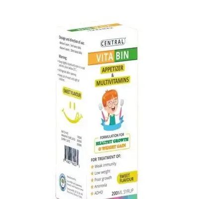 Central Vita Bin Appetizer & Multivitamins Syrup (200ml)