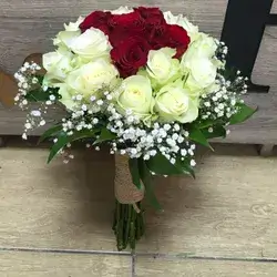 The Bride's Flower-Red&Offwhite