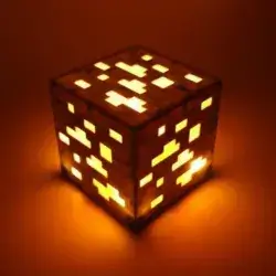 Minecraft Ore Block Night Light - Yellow