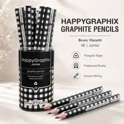 Jumbo 4B Graphite Pencil Set – 30 Pcs