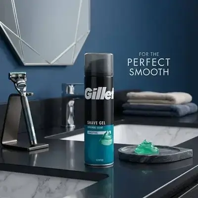 Gillette Shave Gel (Sensitive - Original Scent)