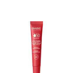 Babe lip & cheek SPF50 color balm red 
