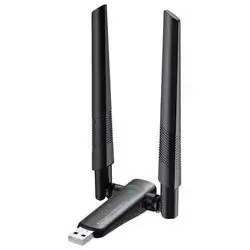 Black  PIX-LINK USB WiFi Adapter - AX1800 - Dual Band 2.4 GHz & 5 GHz
