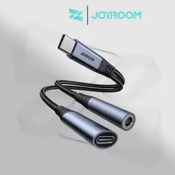 JoyRoom 2-in-1 Audio Adapter Type-C to 3.5mm+Type-C-Black
