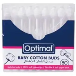 Optimal baby cotton budsعود اذان قطن للاطفال