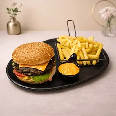 Double Burger Sandwich