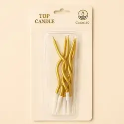 Gold Birthday Candles