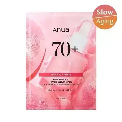 ANUA 70+ Peach 70 + Niacin Serum Mask