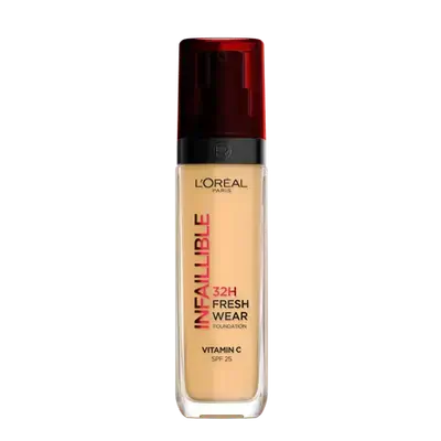 INFALLIBLE Up To 32H Fresh Wear Foundation + Vitamin C SPF25 140 COOL ROSE 30ml _ L'OREAL PARIS
