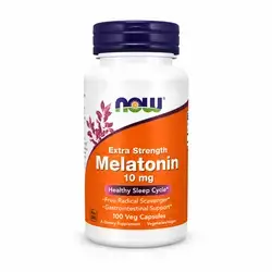 Now Melatonin 10mg Extra strength 100 veg capsules