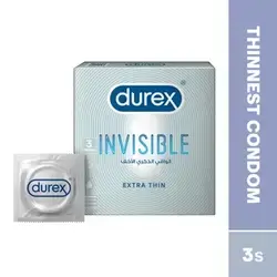 Durex Invisible Extra Thin Condom -3 Pcs