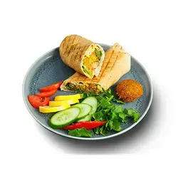 Falafel Sandwich With Lebanese Bread