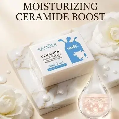 SADOER Ceramide Organic Pure Milk Plus Whitening Soap