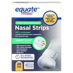 Equate Extra Strength Clear Nasal Strips 26 Count