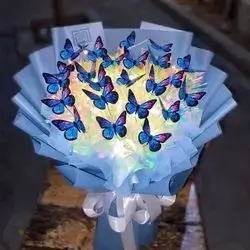 Blue Butterfly Bouquet