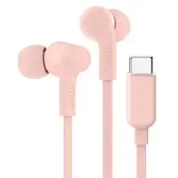 Belkin USB-C Wired Earbuds – Pink