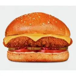 Scallop burger with cheese
