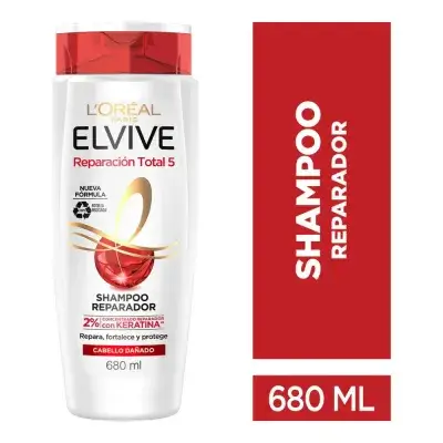 Shampoo L'Oréal Paris Elvive Reparación Total 5 Cabello Dañado 680 Ml//شامبو لوريال باريس إلفيف توتال ريبير للشعر التالف 680 مل