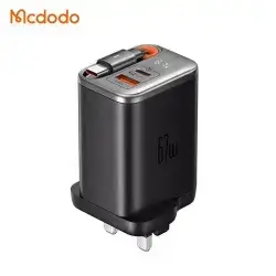 Mcdodo FreeGo Travel GaN Fast Charger 67W With Cable Retractable 65CM For Phone CH-409