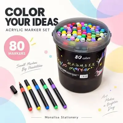 Acrylic Marker Set – 80 Colors