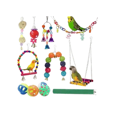 E245 – Bird Toy Set Mix 12Pcs
