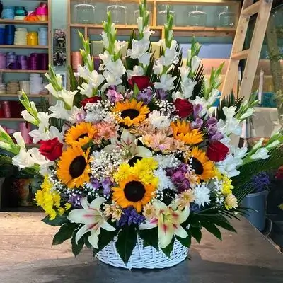 basket san flower