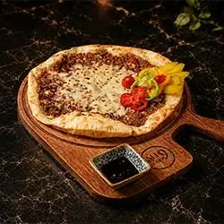 Lahm Bi Ajeen with Cheese