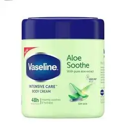 vaseline aloe soothe intensive care body cream 48h