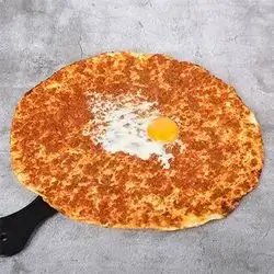 Super Beef Lahmacun With Egg