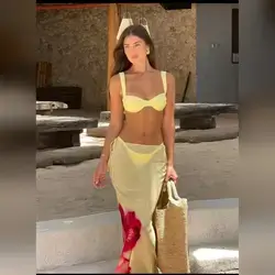3-Piece Bikini Set Set For Women - Medium
