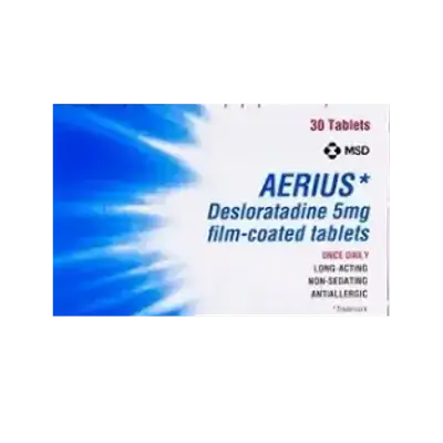 Aerius (Desloratadine 5mg) 30 Film Coated Tablets _ MSD