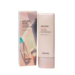 heimish artless glow tinted suncream with spf50+
