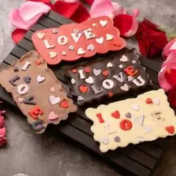 valentine chocolate bar