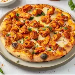 Chicken Pizza With Mushroom
