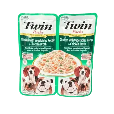 Inaba Twins - Chicken with Vegetables Recipe 2×40g
