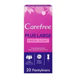 Carefree Plus Large Fresh Scent 20Pantyliners