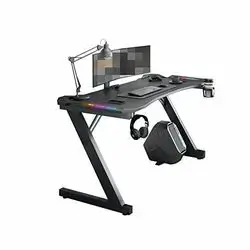 Gaming Table Z-Shaped Ergonomic GT45 Black - 160cm