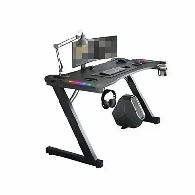 Gaming Table Z-Shaped Ergonomic GT45 Black - 160cm