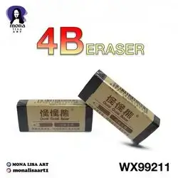 Eraser black 4B