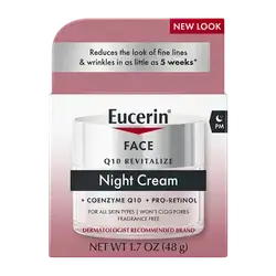 Night Cream Coenzyme Q10 + Pro-Retinol For All Skin Types 48g _ Eucerin