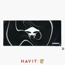 HAVIT Kraken Stellarisforce-1 Extended Gaming Mouse Pad Extra-Thick 6mm Non-Slip Rubber Base - 900×400mm
