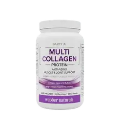Multi Collagen Protein Powder Anti-Aging Muscle & Joint Support Unflavoured 267g _ Webber naturals
