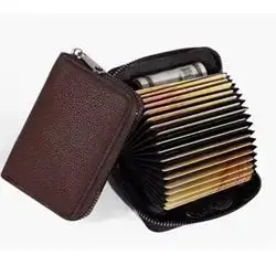 Accordion card holder wallet