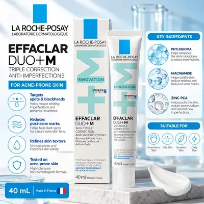 La Roche-Posay Effaclar Duo+M Triple Correction Anti-Imperfections – 40 mL