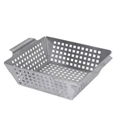 Barbecue Basket 25X21X8Cm Sılver