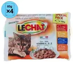 LeChat Multipack Chunks in gravy for Cats x4