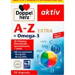 Doppel Herz A-Z + Omega-3 Extra capsules