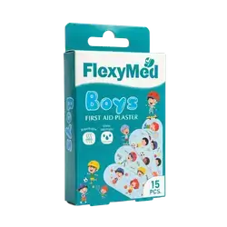 Boys First Aid Plaster 15Pcs _ FlexyMed